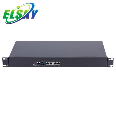 China For Business ELSKY Linux OS 4 LAN 6 LAN J1900 X86 Mini Itx Firewall PC Offices 1U For Server ELSKY 12V Power for sale