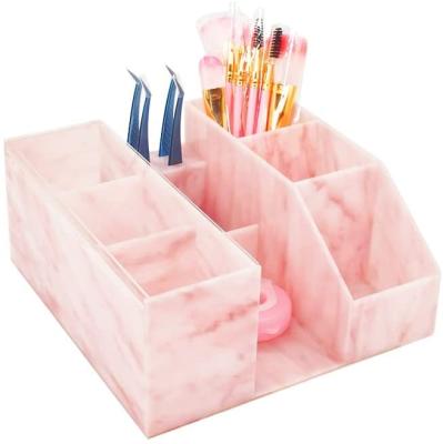 China Wholesale Minimalist Eyelash Beauty Organizer Acrylic Eyelash Grafting Tool Storage Holder W/ Tweezers Display Boxes for sale