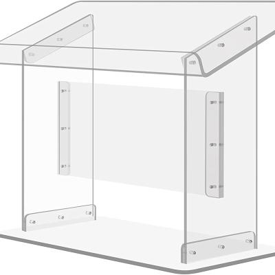 China Wholesale Acrylic Podium Table x13.7 Acrylic Display Table Top Lecterns 19.5