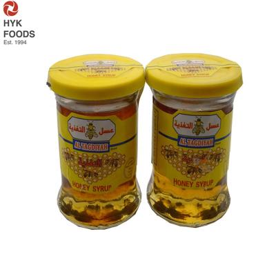 China hot selling new honey mix syrup shelves 80g glass bottle cup honey mix syrup for sale