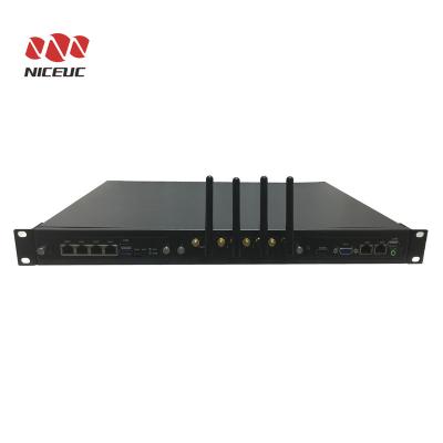 China 16 Ports FXO+FXS 1U Integrated VoIP Gateway NC-MG232-X Recessed With X86 Industrial Computer Panel for sale