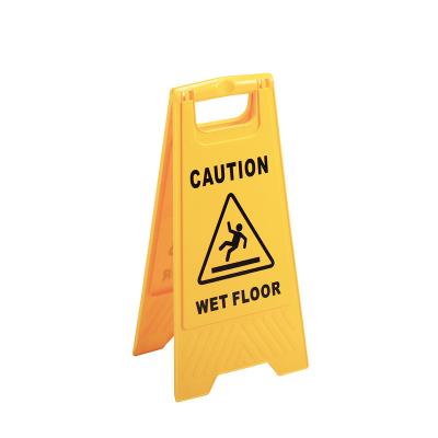 China Roadway Safety Signs OEM PP Ground Slip Warning Sign Earth Slip Plastic Thick Material New Warning Sign for sale