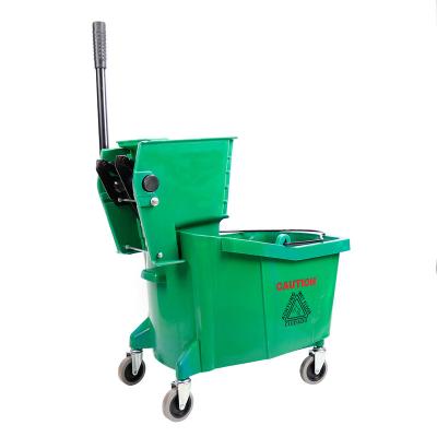 China Commercial Professional Hotel Mop Bucket Wringer Sustainable Workshop Large Capacity for sale