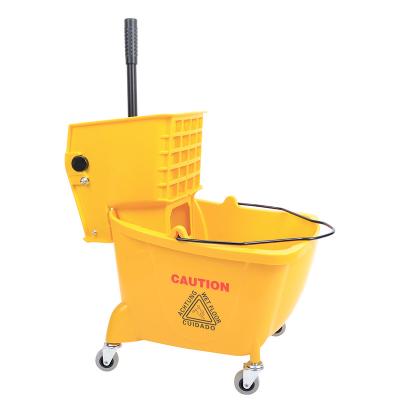 China Viable High Quality Commercial Janitor Wringer Wringer Wet Cleaning Bucket for sale