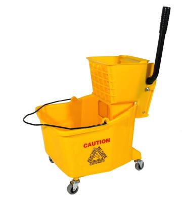 China Sustainable Hot Selling Products Floor Mop Cleaning Bucket Less Flat Microfiber Wipe Water Bucket for sale