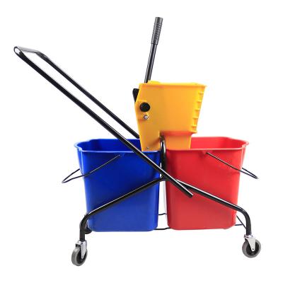 China Reasonable price stainless steel floor broom and bucket set container viable pva mop with bucket with more function cleaning tool for sale