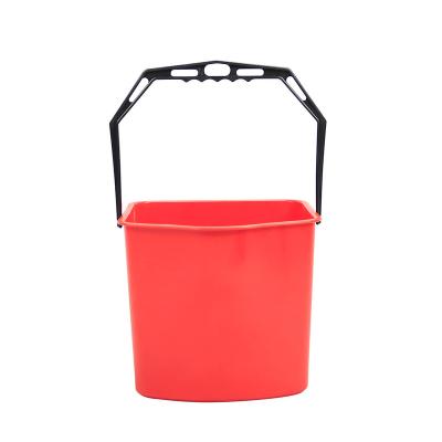 China Durable New PP Professional Industrial Plastic Bucket Floor Durable Professional Use 20L Car Mop Cleaning Bucket for sale