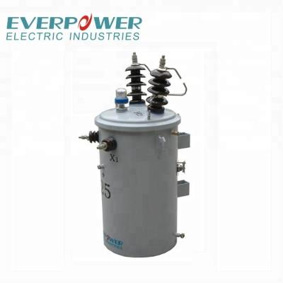 China Industrial Power Supplies Single Phase 25KVA Pole Mounted Distribution Transformer CSP Type for sale