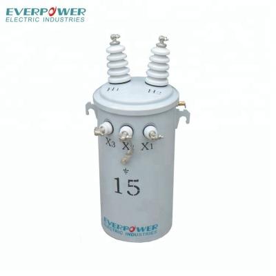 China Industrial Power Supplies Mounted Transformer 15KVA Single Phase Pole Mount Distribution Transformer for sale