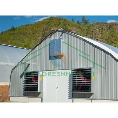 China Light Deprivation Greenhouse Light Deprivation 100% Blackout Greenhouse for Hemp/Medical Plants/Mushroom for sale