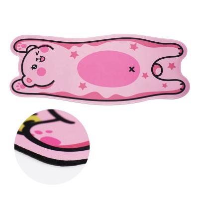 China Non-slip Mouse Pad Four Type Cartoon Backs Pink Or Brown Mouse Pad for sale