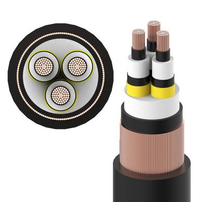 China 25mm 35mm 50mm 70mm 95mm 100mm 120mm Industrial High Voltage Armored Power Shielded Aluminum Copper Electrical Cable for sale