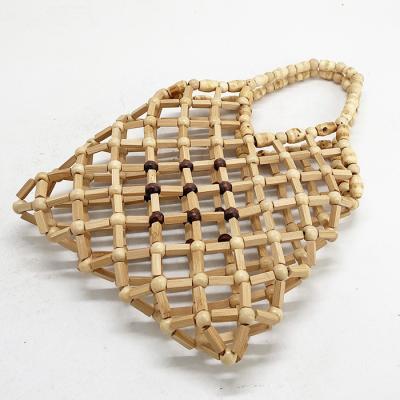 China Factory Supply Fashion Bamboo Bag Purse Hot Sale Bamboo Pearl Handle Handbag for sale