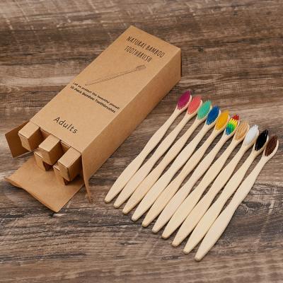 China Eco-Friendly Travel Home Organic Disposable Adult Hotel Private Label Bamboo Toothbrush for sale