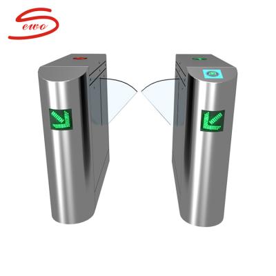 China Arm Auto Rise When Power On And Auto Stop On Obstacle Shop High Quality 7 Year Pedestrian Retractable Flap Barrier Gate for sale