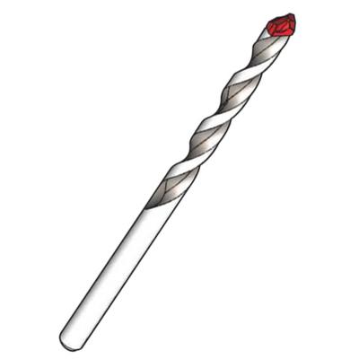 China Innovative Drill Bit Full Solid Carbide Masonry Drilling Bit Super Multi Straight Shank For Concrete Tile Steel 2 Cutter 2 Flutes for sale