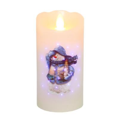 China Show Model Light On Paraffin Wax Shell Wax Starlight Fiber Optic LED Candle Electronic Candle Light for sale