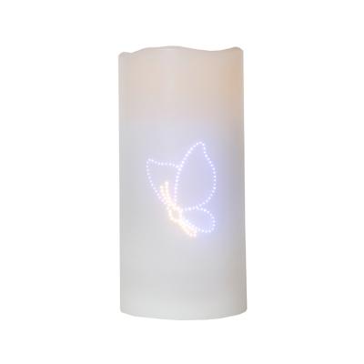 China Show light pattern on candle shell paraffin electronic candles for sale