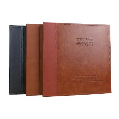 China Convenient Faux Leather Cover Mail Limit Photo Album 12 Inch Sheet Self Adhesive Photo Album for sale