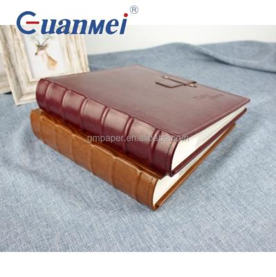 China GuanMei Deep Color PU Leather Book Bound Slip-in Slip-in 5R 13X18 Photo Album With 50 Note Sheets for sale