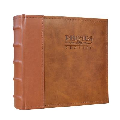 China Slip In Guanmei Cover Mail Limit Photo Album 4*6 Leather Paper Slip In PP Pocket Sheet Photo Albums for sale