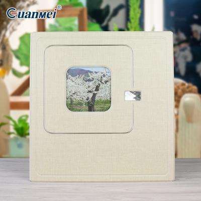 China 12x12 Cover Photo Album Wedding Photo Book 315x325mm Self Adhesive Stick Leaf Wooden Album 40 Pages for sale