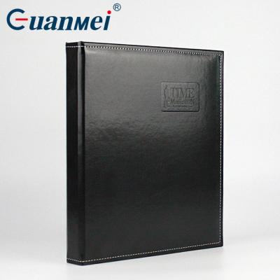 China 50 Sheets A4 Size Document File Folder Eco-friendly PU / Waterproof Cover Pocket A4 Transparent Inner Photo Album PP Leather Photo Album for sale