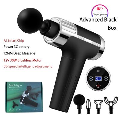 China Body Massage Gun Dropshipping Muscle Percussion Massager Launch 30 Speed ​​LCD Massage Gun for sale