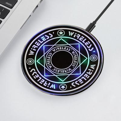 China Magic Array 10W Qi Mobile Phone Magic Portable Wireless Charger Pad Charging Universal Wireless Fast Charger for sale