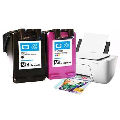 China Re-manufactured Good Ink Sell123 Inkjet Compatible Hicor Color 123xl Re-manufactured Cartridges And Black Ink Cartridges For Hp for sale