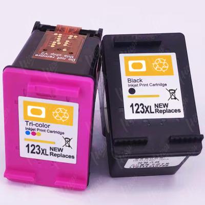 China Hicor Chip Re-manufactured Discount To Full Level 123xl Remanufactured Ink Cartridge For Hp 123XL Office Deskjet 2130 for sale