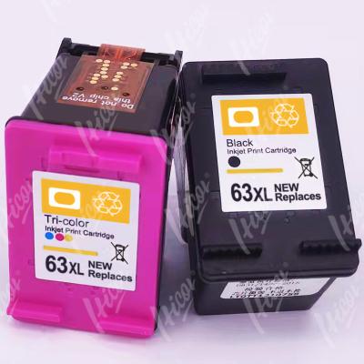 China Remanufactured Remanufactured Compatible Hicor 63xl 63 Ink Cartridge Chip Inkjet Resettable Ink Replace For Original Ink Cartridge For Hp 2130 5220 for sale