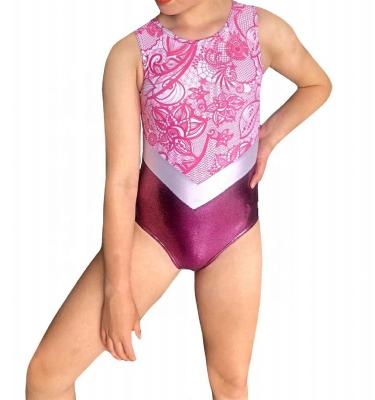 China Comfy Custom Sublimation Girls Training Mystic Dancer Tights Sleeveless For Girls for sale