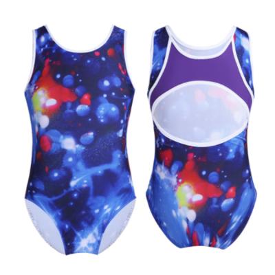 China Custom Made Comfortable Dance Wear Rhythmic Girls Sexy Gymnastics Dancer Tights Sleeveless for sale