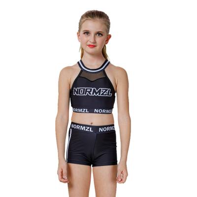 China Anti-pilling new desgin kids dance practice wear children cheerleading cute top costumes cheer wear for kids for sale