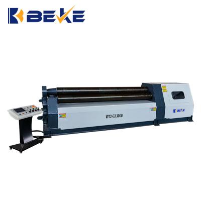 China Hotels BEKE W12 Automatic Hydraulic CNC 4 Roller Steel Metal Plate Rolling Machine for sale