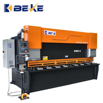 China BEKE Hotels 8mmx3200mm Deep Hydraulic Strapping Throat Guillotine Shearing Machine for sale