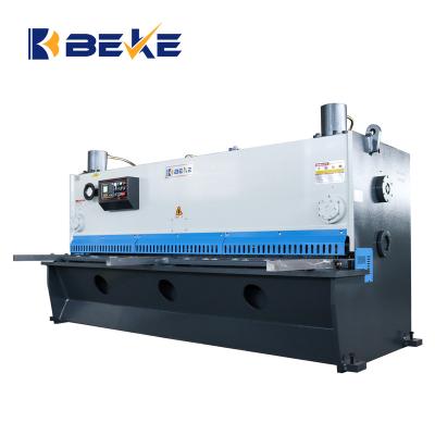 China Hotels BEKE QC11K 8X3200 10mm Thickness Guillotine Cutter Machine MC Shear 10 Feet Steel for sale