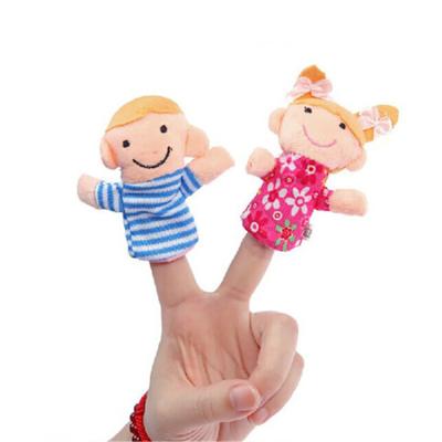 China Custom Kids Toy Animal Play Baby Educational Toy Hand Finger Puppet Plush Set for sale