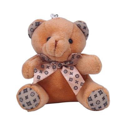 China Cute Fun Wholesale Hot Selling Custom Mini Plush Keychain Teddy Bear Small Size Charm for sale