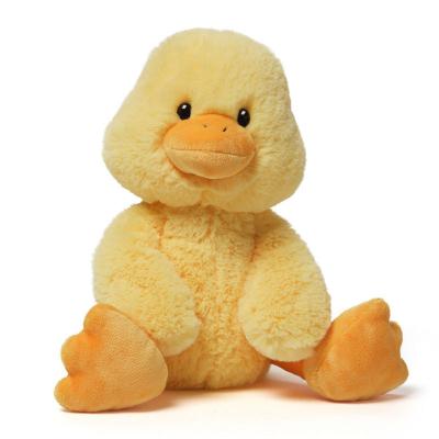 China Plush Customized Soft Animal Dancing Small Tile Plush Toys Yellow Duck Plush Toys for sale