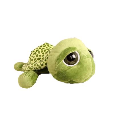 China Soft Plush Pillow Promotion Cute Turtle Eyes Green Turtle Large Stuffed Present Toys Gift Turtle Plush Adorable Toys for sale