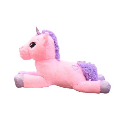 China Hot Unicorn Plush Pillow Toy Unicorn Throw Stuffed Body Fairy Girl Travel Pillow Promotion for sale