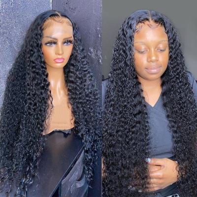 China Silky Straight Wave Human Hair Lace Closure 4x4 Full Lace Wigs Hd Raw Virgin High Quality Lace Pre Plucked Cuticle Aligned Brazilian Wig Hair for sale