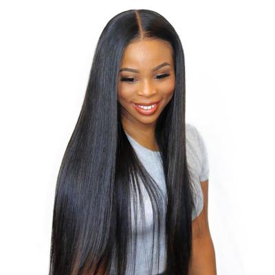 China Natural Wave HD 4x4 5x5 Lace Closure Wig Silky Straight Invisible Transparent Swiss Hair Wigs for sale