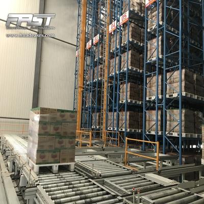 China Lightweight Steel Frame Automated Warehouse Plated-Rack ASR Racking System for sale