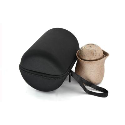 China Multi-spandex+EVA anti-tighten teaport storage travel single tea set custom quick cup EVA cup case for sale