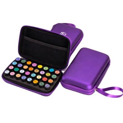 China Essential Oil Case Special Design Customized Purple Protective PU Dustproof Waterproof Shockproof Portable Eva Carrying Essential Oil Hard Case for sale