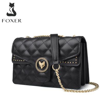 China FOXER Fashion Mini Cross Body Purse Diamond Casual Cross - Body Bags Ladies Shoulder Bags Lady Casual Women's Messenger Bag for sale