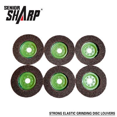 China Sharp 4.5 Inch Silicon carbide abrasive tools mesh cover flexible flap disc grinding wheel for sale